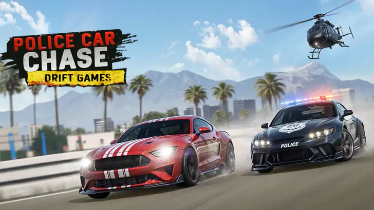 Police Car Chase Drift Games feature graphic