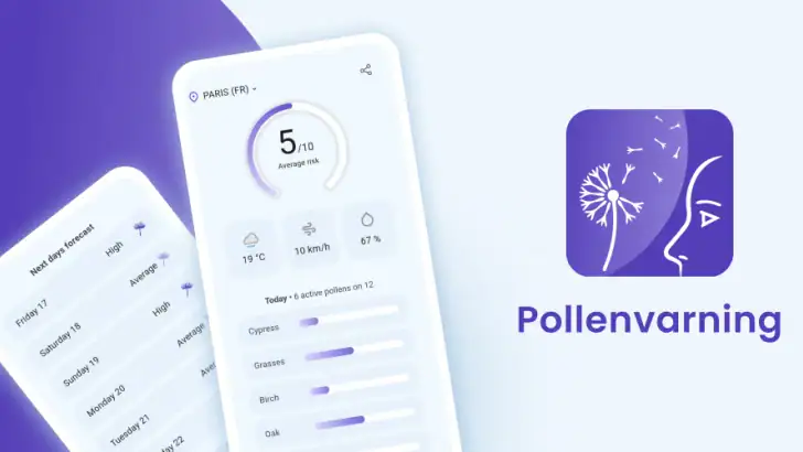 Pollenvarning & pollenkoll feature graphic