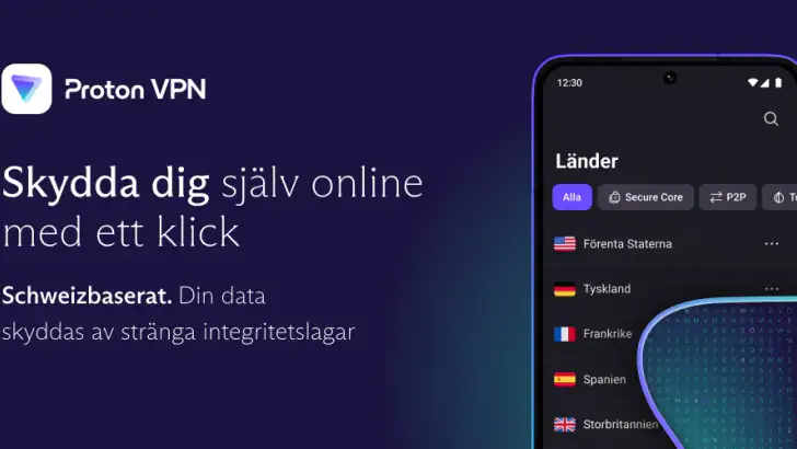 Proton VPN: Snabb och säker feature graphic
