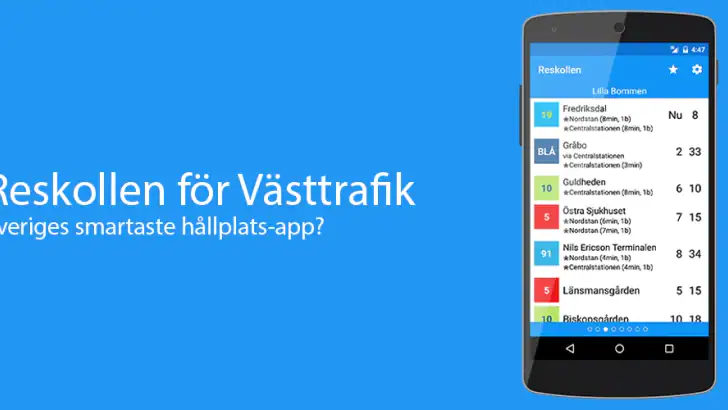 Reskollen Västtrafik feature graphic