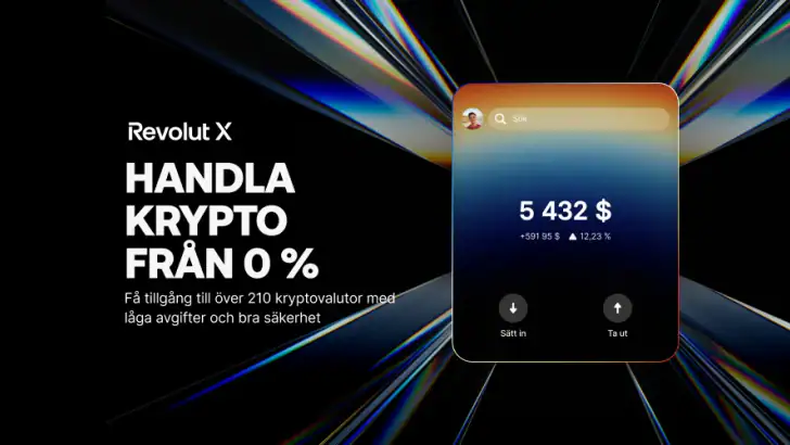 Revolut X: Köp Bitcoin, krypto feature graphic