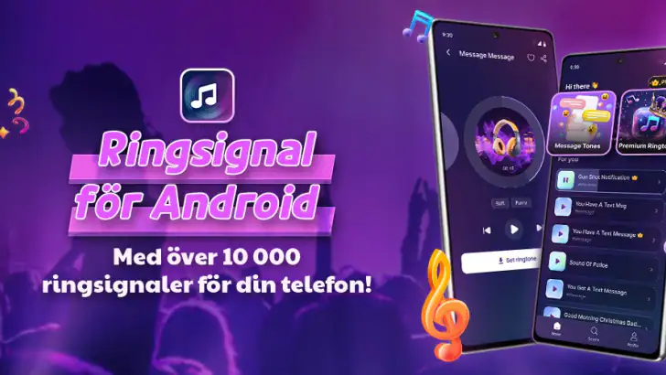 Ringsignal för Android feature graphic