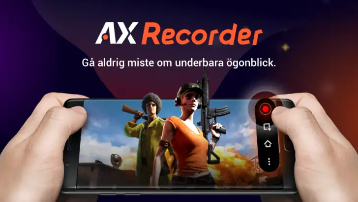 Screen Recorder - AX Recorder feature graphic