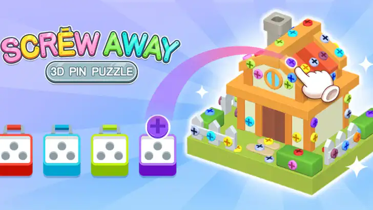 Screw Away: 3D Pin Puzzle feature graphic