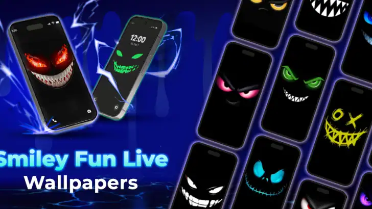 Smiley Fun Live Wallpaper feature graphic