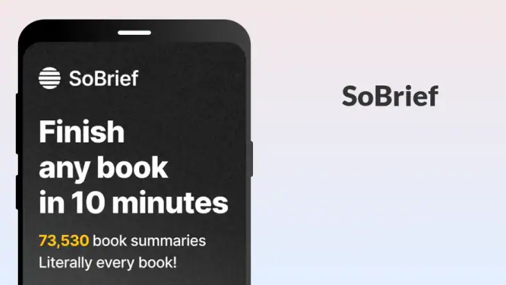 SoBrief: Book Summaries feature graphic
