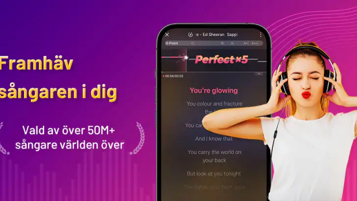 StarMaker: Sjung karaoke låtar feature graphic