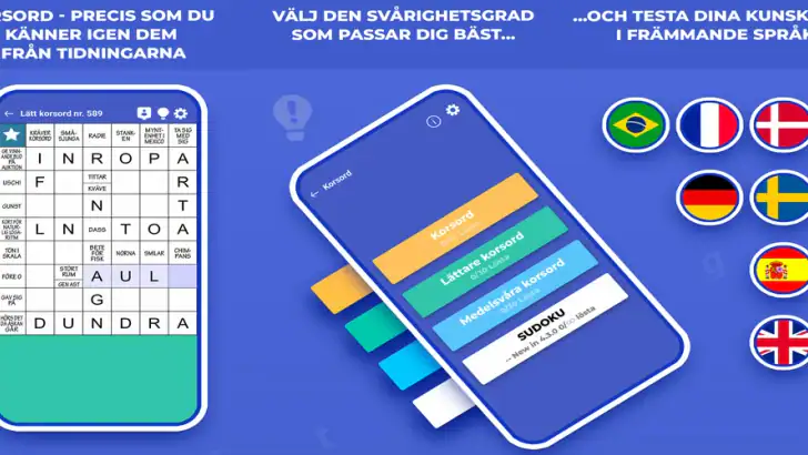 Svenska korsord från Kryss.se feature graphic