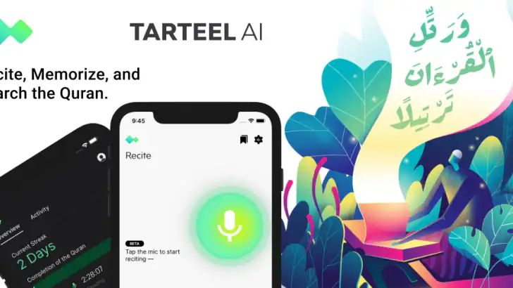 Tarteel: AI Quran Memorization feature graphic