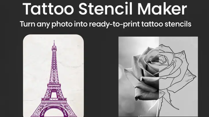 Tattoo stencil maker feature graphic
