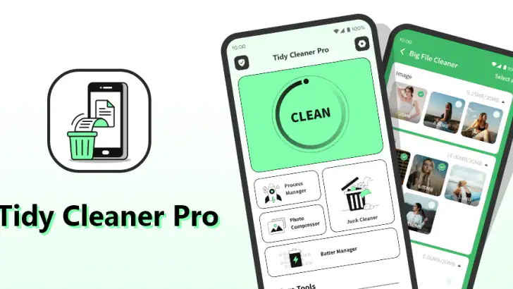 Tidy Cleaner Pro feature graphic