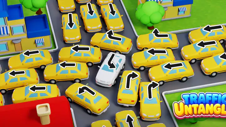 Traffic Untangle: Puzzle Roads feature graphic