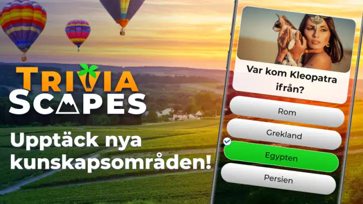 Triviascapes: trivia & IQ-test feature graphic