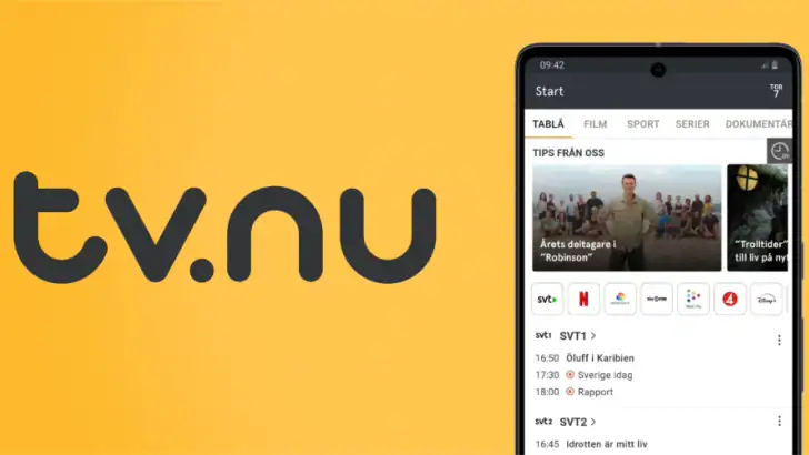 tv.nu - streaming & TV feature graphic