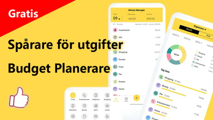 Utgiftsspårare–Budget,Utgifter feature graphic