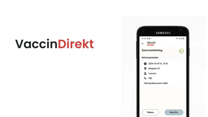 VaccinDirekt feature graphic