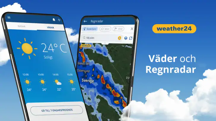 Väder och Radar: weather24 feature graphic