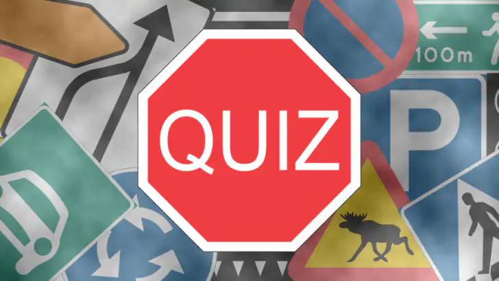 Vägmärken Quiz feature graphic