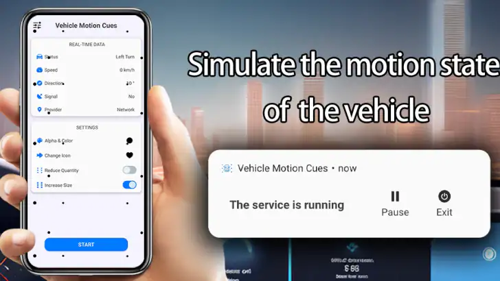 Vehicle Motion Cues feature graphic