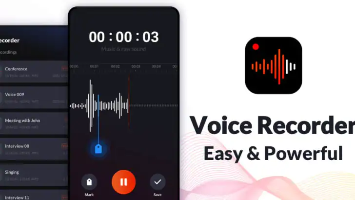 Voice Recorder & Voice Memos feature graphic