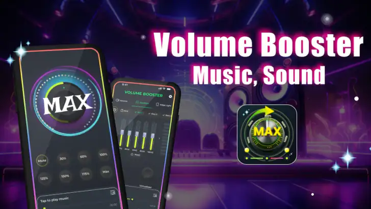 Volume Booster - Music & Sound feature graphic