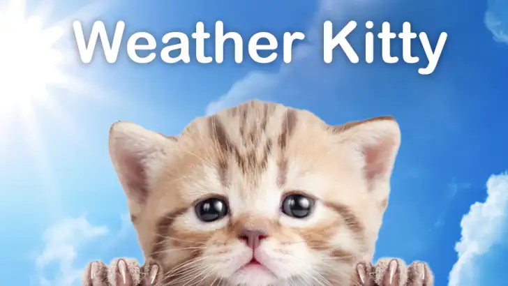 Weather Kitty - App & Widget feature graphic