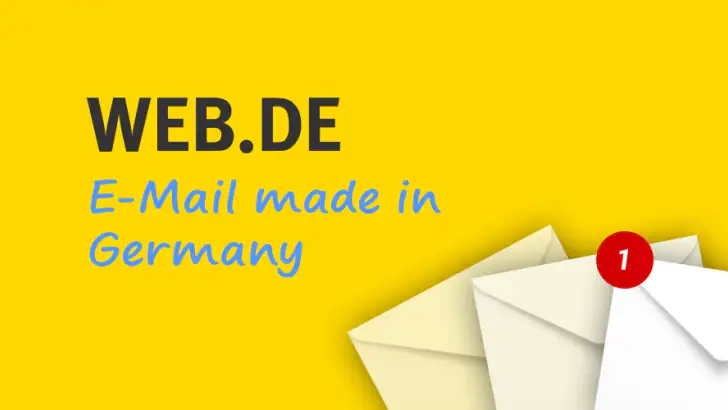WEB.DE Mail, Cloud & News feature graphic