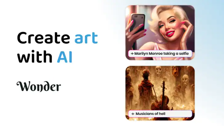 Wonder - AI Art Generator feature graphic