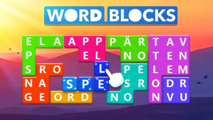 Word Blocks Puzzle - Ordspel feature graphic