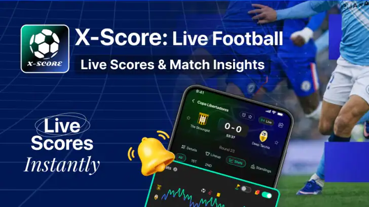 X-Score: Live Football Score feature graphic