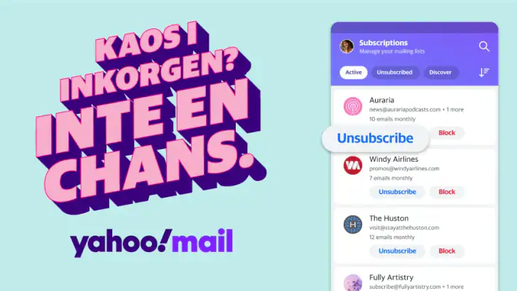 Yahoo Mail – Håll ordning feature graphic