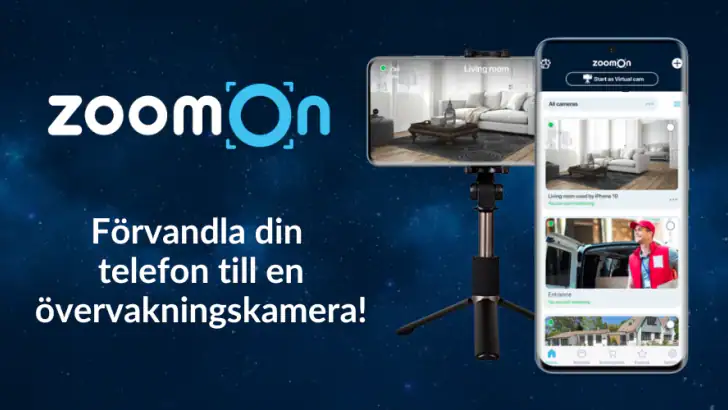 ZoomOn Home Security Camera feature graphic