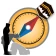 Direction boussole gyroscopiqu icon