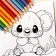 Morsom fargelegging icon