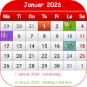 Norsk Kalender 2026 icon