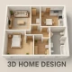Husdesign Inredningsplan 2D icon
