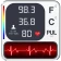 Kehon lämpötilan lämpömittari icon