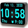 시계 화면: 시계 위젯: 탁상시계, 거대한 디지털 시계 icon