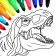 Dinosaurus väri peli icon