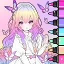 色塗り絵：イラストお絵描きぬりえパズルASMRゲーム icon