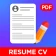 IA Constructeur de CV PDF icon