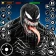 black spider super hero games icon