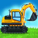 Bygg lastbil Barn lekar icon