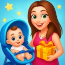 Mummy baby care game icon