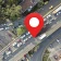 GPS satellitt jord Kart Utsikt icon