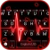 Neon Red Heartbeat Tastatur icon