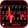 Neon Red Heartbeat Tastatur icon