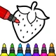 Barn Spel Målarsidor och Bok icon