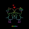 [임샤인] 네온 커플 카카오톡 테마 icon