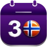 Norsk Kalender med Ukenummer icon